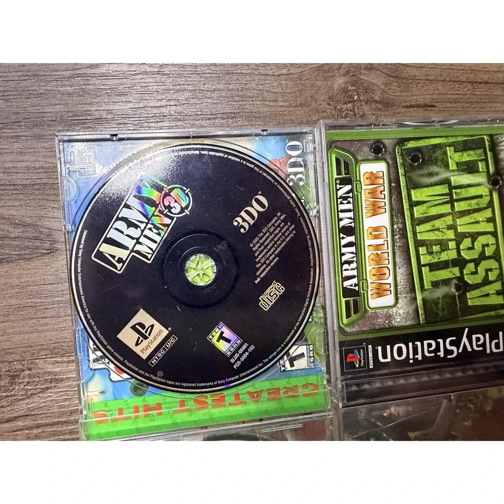 PS1 PlayStation Games Lot 4 Discs Army Men Spec Ops Jampack